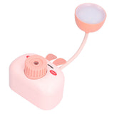 LED Folding Desk Lamp Cartoon Animal Multifunction Table Lamp Pen Holder Pencil Sharpener for Home OfficePink