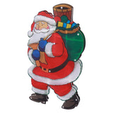LED Santa Decoration Lights Window Battery Powered LED Christmas Cup Pendant Lights with Suction Cup