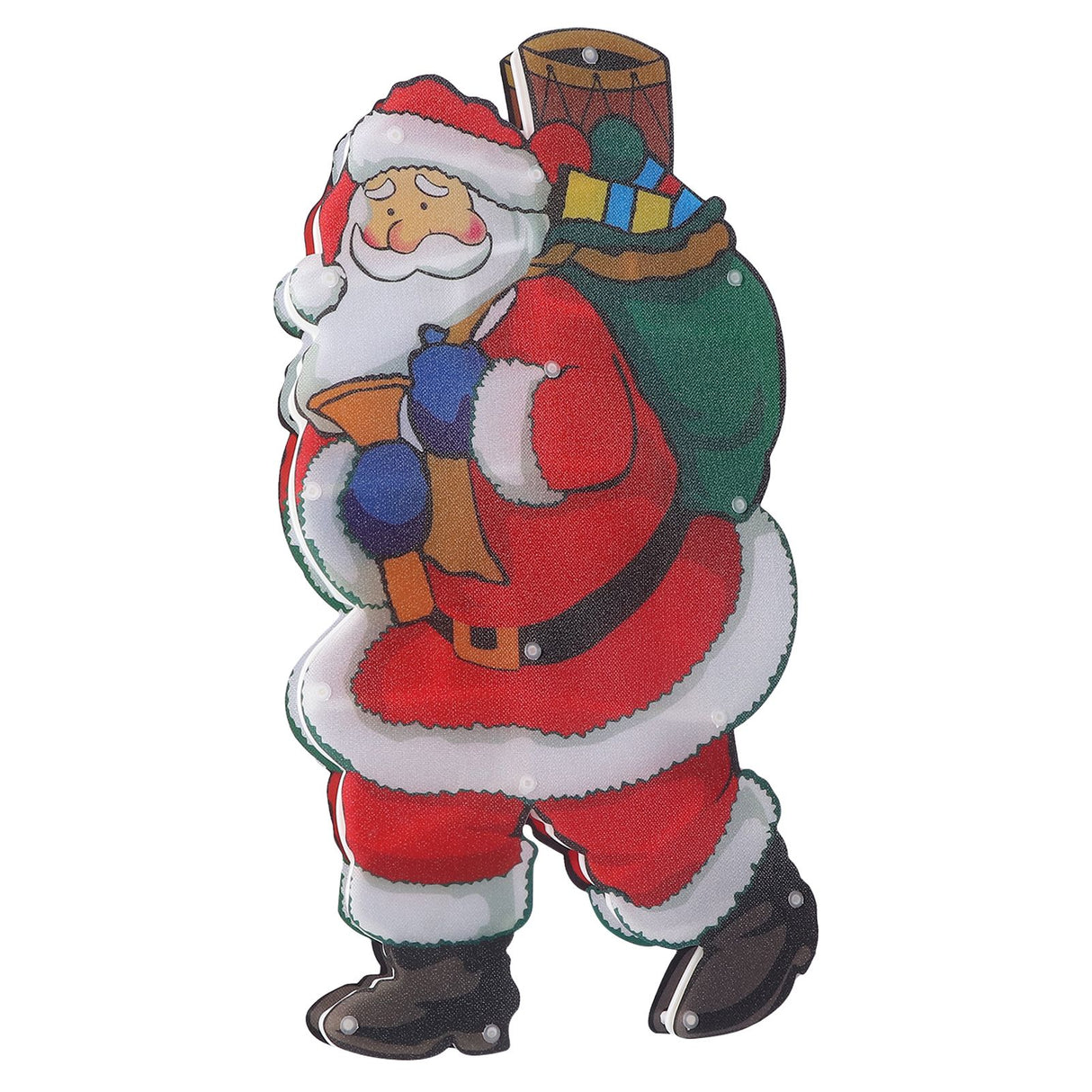 LED Santa Decoration Lights Window Battery Powered LED Christmas Cup Pendant Lights with Suction Cup