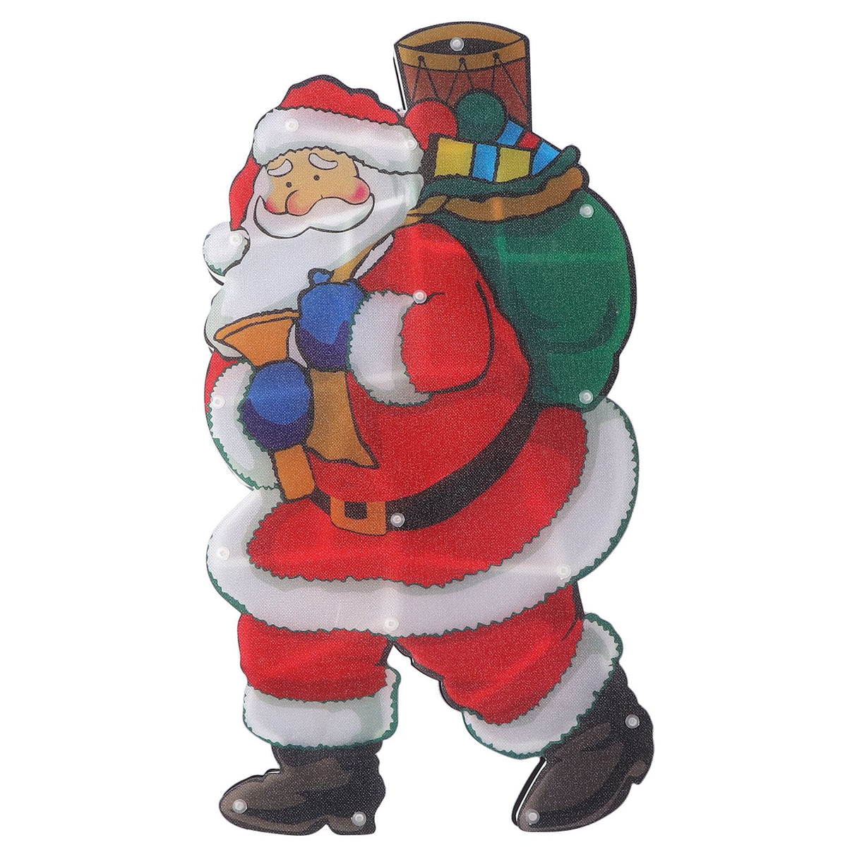 LED Santa Decoration Lights Window Battery Powered LED Christmas Cup Pendant Lights with Suction Cup