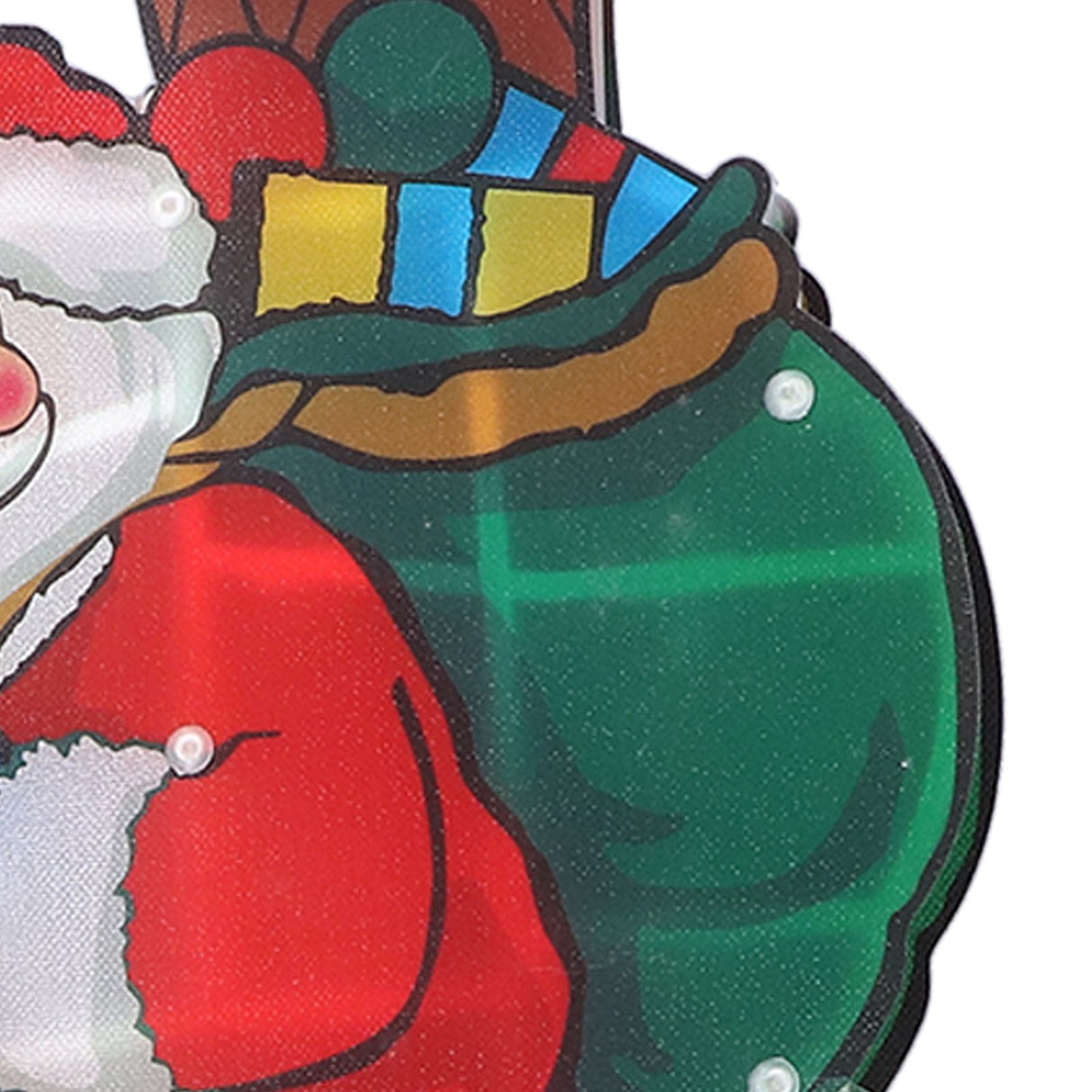 LED Santa Decoration Lights Window Battery Powered LED Christmas Cup Pendant Lights with Suction Cup