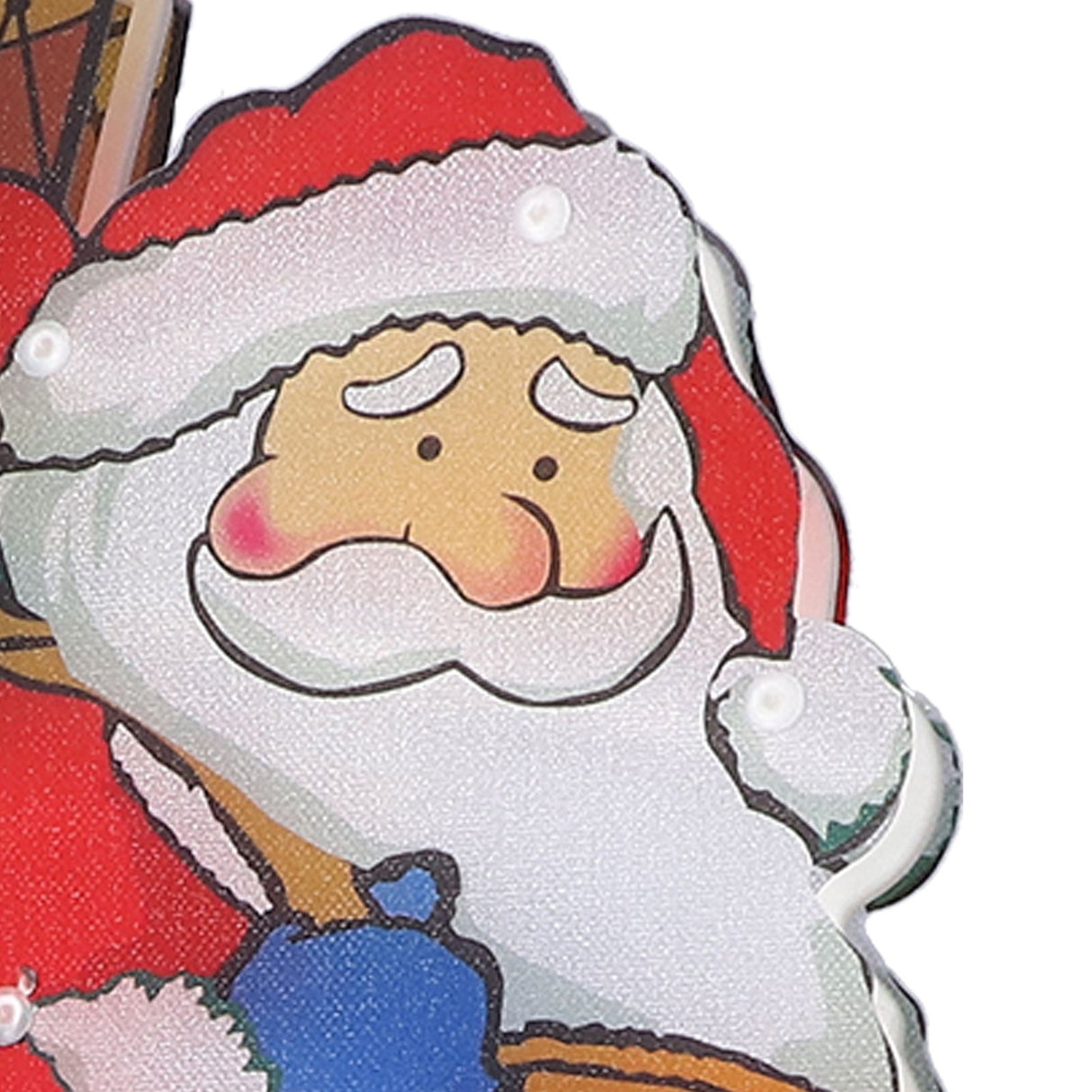 LED Santa Decoration Lights Window Battery Powered LED Christmas Cup Pendant Lights with Suction Cup