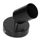 GU10 Spotlight Base Single Head Wrought Iron Adjustable Track Light Holder for Bedroom Shopping Mall 85‑265VBlack - Top-Down View