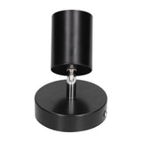 GU10 Spotlight Base Single Head Wrought Iron Adjustable Track Light Holder for Bedroom Shopping Mall 85‑265VBlack