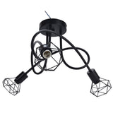 3 Heads Pendant Light Hollow Iron Ceiling Lamp Base for Bedroom Dining Room Living Room for E14 Bulb 85‑265V