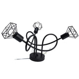 3 Heads Pendant Light Hollow Iron Ceiling Lamp Base for Bedroom Dining Room Living Room for E14 Bulb 85‑265V