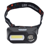 LED Headlamp USB Rechargeable Mini Adjustable Head Flashlight for Camping Hiking Outdoor
