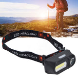 LED Headlamp USB Rechargeable Mini Adjustable Head Flashlight for Camping Hiking Outdoor