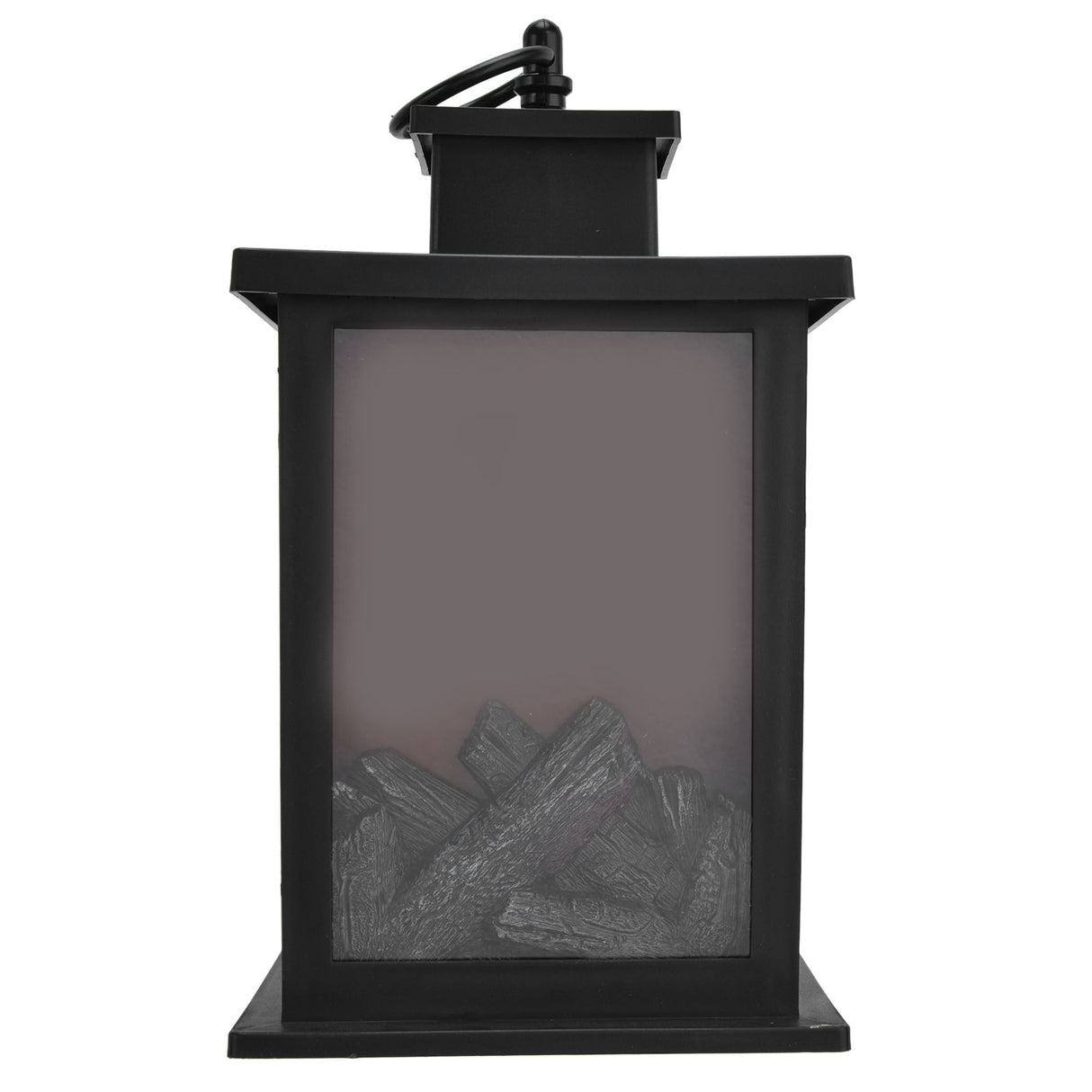 Fireplace Lantern LED Portable Hanging Handle Simulation Decoration Survival Kit Warm Light