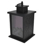 Fireplace Lantern LED Portable Hanging Handle Simulation Decoration Survival Kit Warm Light - Side View
