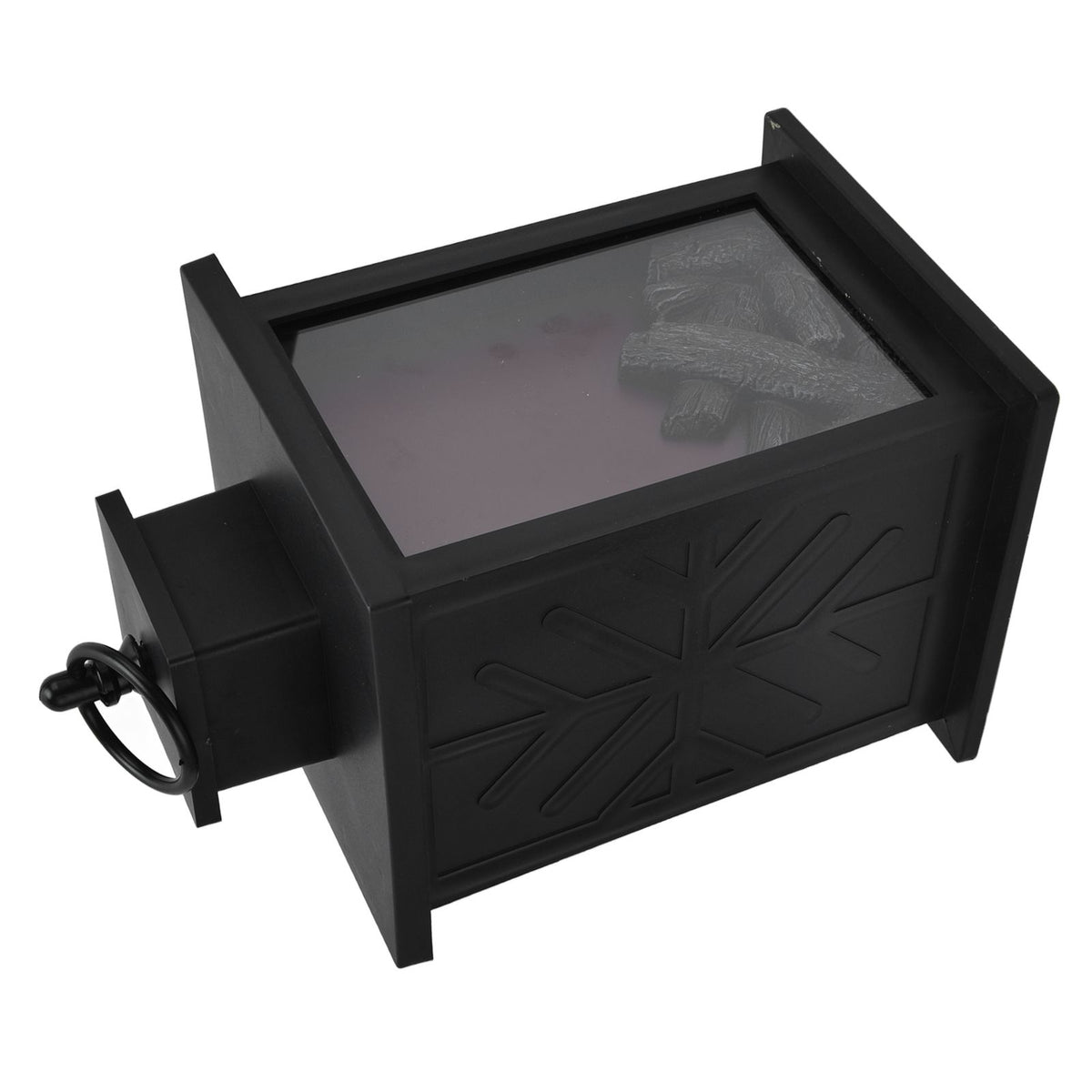 Fireplace Lantern LED Portable Hanging Handle Simulation Decoration Survival Kit Warm Light