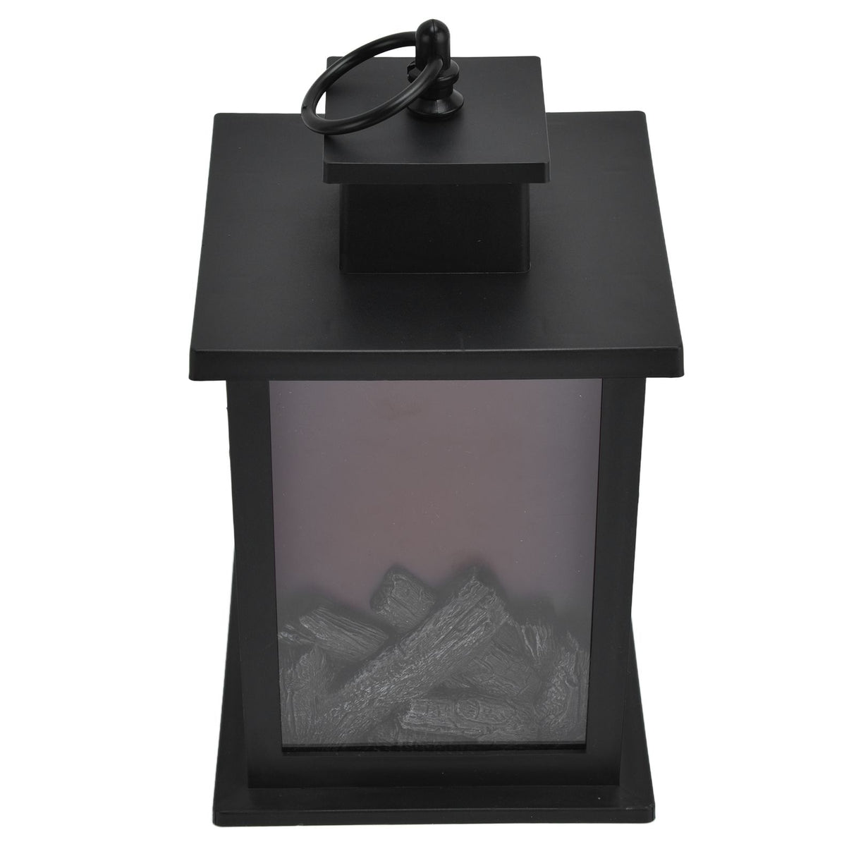 Fireplace Lantern LED Portable Hanging Handle Simulation Decoration Survival Kit Warm Light