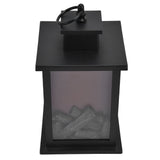 Fireplace Lantern LED Portable Hanging Handle Simulation Decoration Survival Kit Warm Light