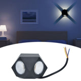 LED Wall Light 12W Aluminum Wall Lamp Corridor Decorative Wall Lamp for Living Room Hotel AC85‑265V