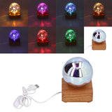 LED Night Light USB Interface Glass Ball Projection Lamp RGB Table Decoration for Home - Extra Image