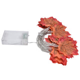 Maple Leaves String Lights LED Fall Lighted Garland Thanksgiving Decorations 9.8ft Warm Light