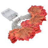 Maple Leaves String Lights LED Fall Lighted Garland Thanksgiving Decorations 9.8ft Warm Light