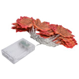 Maple Leaves String Lights LED Fall Lighted Garland Thanksgiving Decorations 9.8ft Warm Light - Extra Image