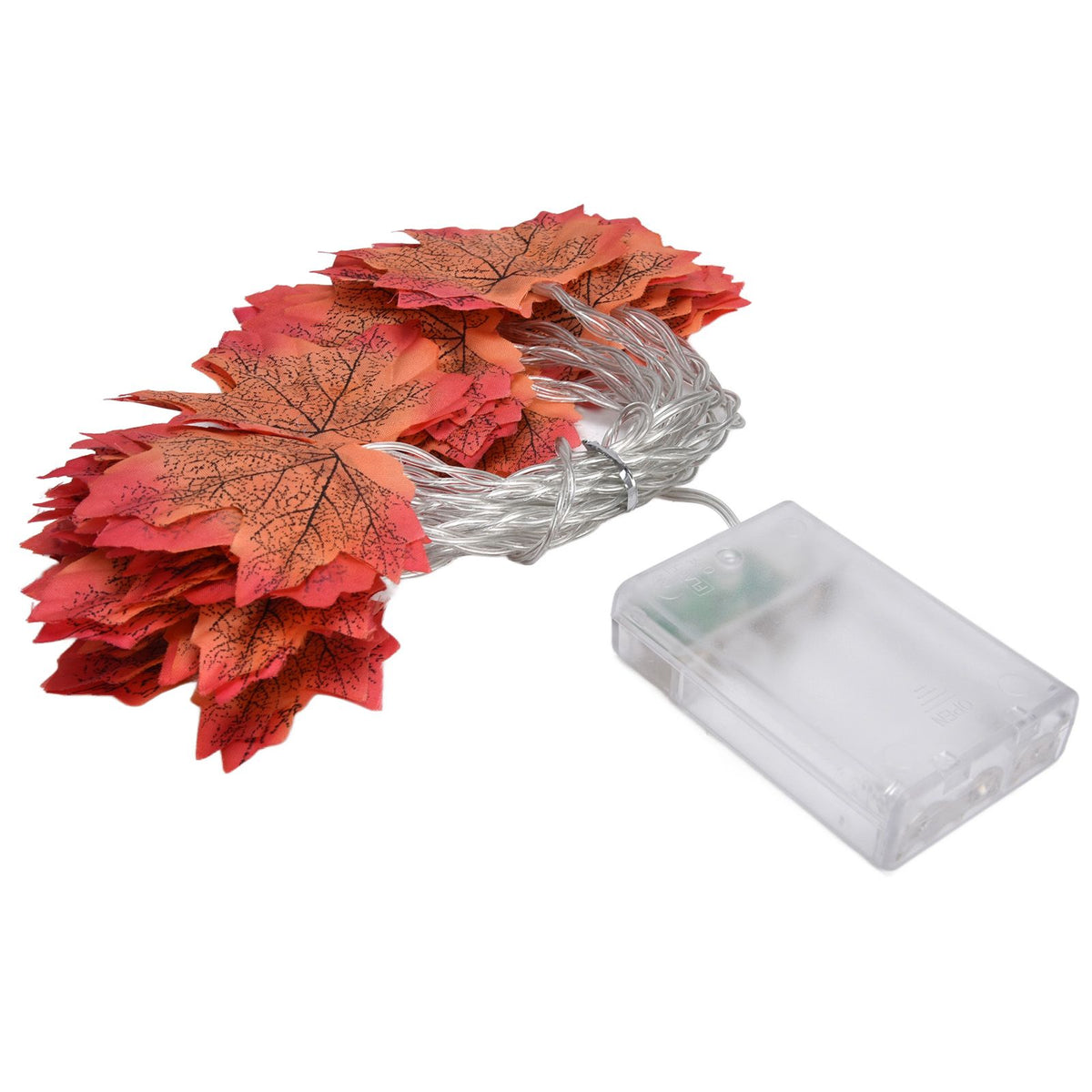 Maple Leaves String Lights LED Fall Lighted Garland Thanksgiving Decorations 9.8ft Warm Light