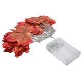 Maple Leaves String Lights LED Fall Lighted Garland Thanksgiving Decorations 9.8ft Warm Light