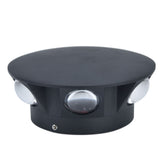 LED Wall Light Mini Mushroom Interior Aluminum 6 Sided Luminous Decorative Wall Lamp for Home Hotel Halls - Front View
