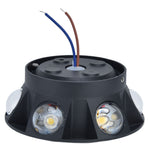 LED Wall Light Mini Mushroom Interior Aluminum 6 Sided Luminous Decorative Wall Lamp for Home Hotel Halls