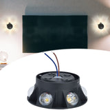 LED Wall Light Mini Mushroom Interior Aluminum 6 Sided Luminous Decorative Wall Lamp for Home Hotel Halls
