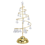Christmas Tree Crystal Table Light LED Christmas Tree Table Lamp for Bedroom Bathroom Stair Warm Gold