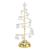 Christmas Tree Crystal Table Light LED Christmas Tree Table Lamp for Bedroom Bathroom Stair Warm Gold
