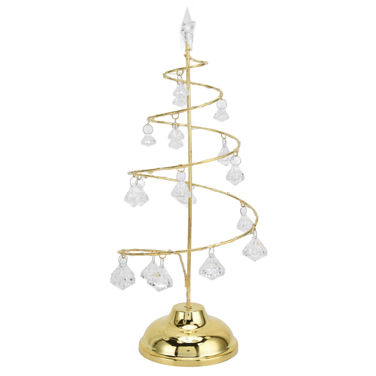 Christmas Tree Crystal Table Light LED Christmas Tree Table Lamp for Bedroom Bathroom Stair Warm Gold