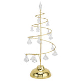 Christmas Tree Crystal Table Light LED Christmas Tree Table Lamp for Bedroom Bathroom Stair Warm Gold - 45-Degree Angle