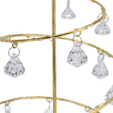 Christmas Tree Crystal Table Light LED Christmas Tree Table Lamp for Bedroom Bathroom Stair Warm Gold