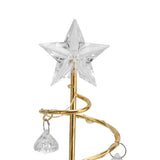 Christmas Tree Crystal Table Light LED Christmas Tree Table Lamp for Bedroom Bathroom Stair Warm Gold - Extra Image