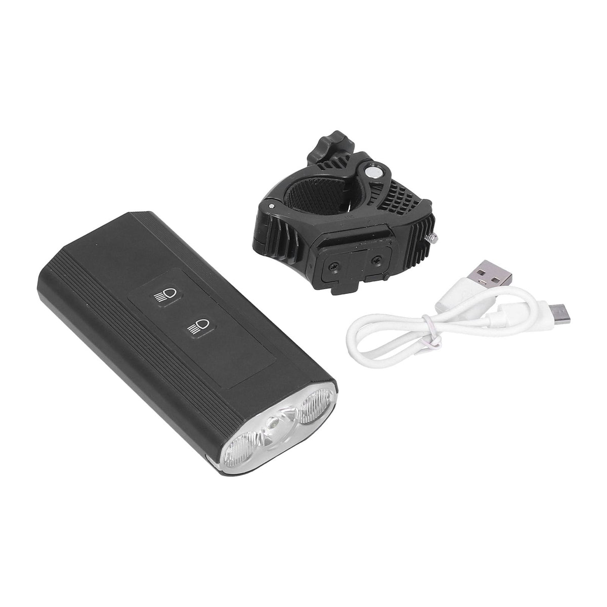 3LED Bike Light Adjustable Waterproof Bicycle Headlight with Battery Display USB Charging for Road Mountain