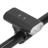 3LED Bike Light Adjustable Waterproof Bicycle Headlight with Battery Display USB Charging for Road Mountain - Close-Up Angle