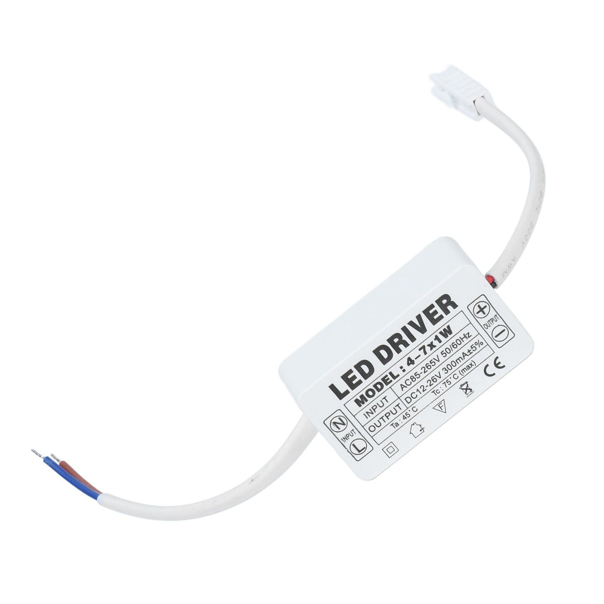 4‑7X1W LED Driver Constant Current 300mA Input AC85‑265V Output DC12‑26V Power Supply Transformer