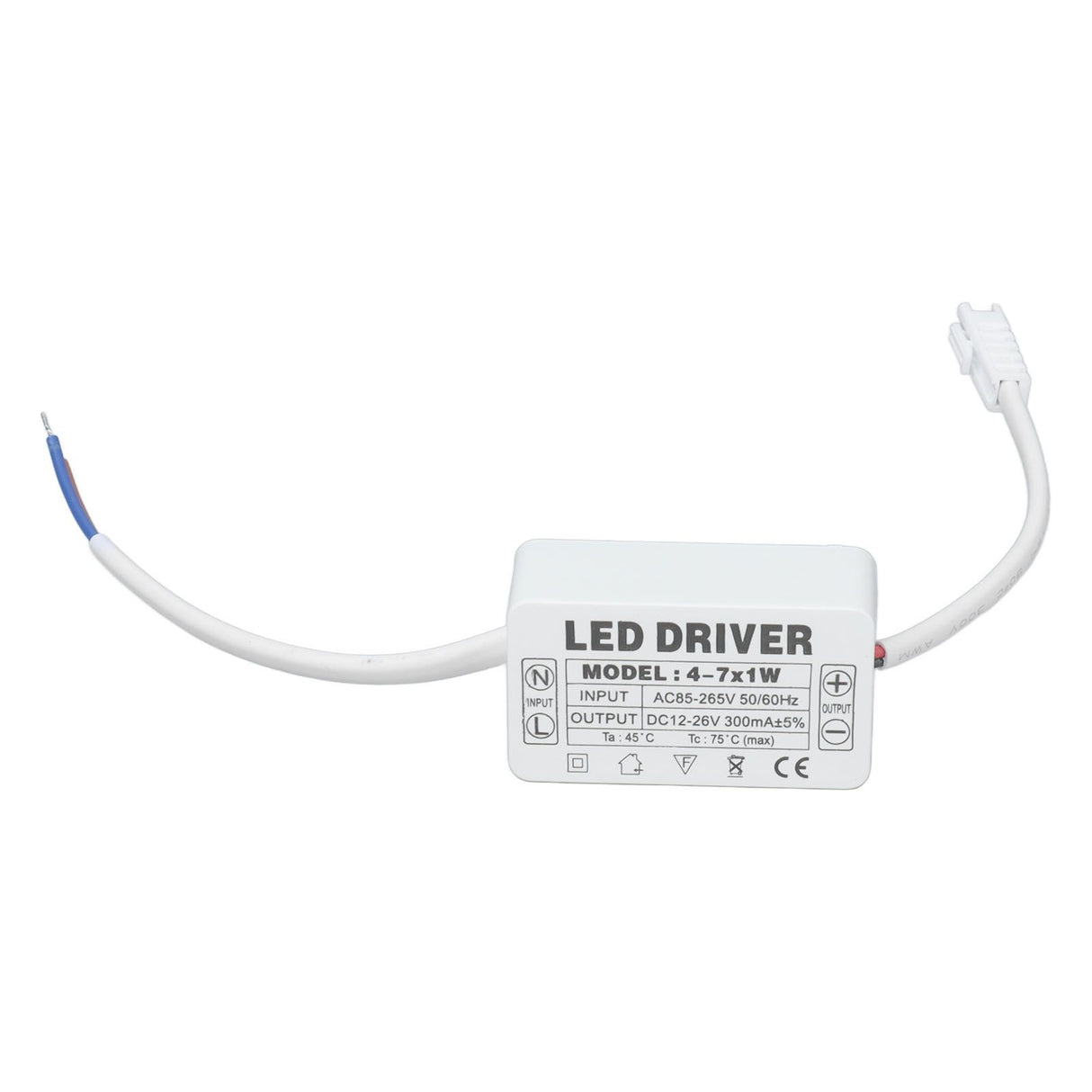 4‑7X1W LED Driver Constant Current 300mA Input AC85‑265V Output DC12‑26V Power Supply Transformer
