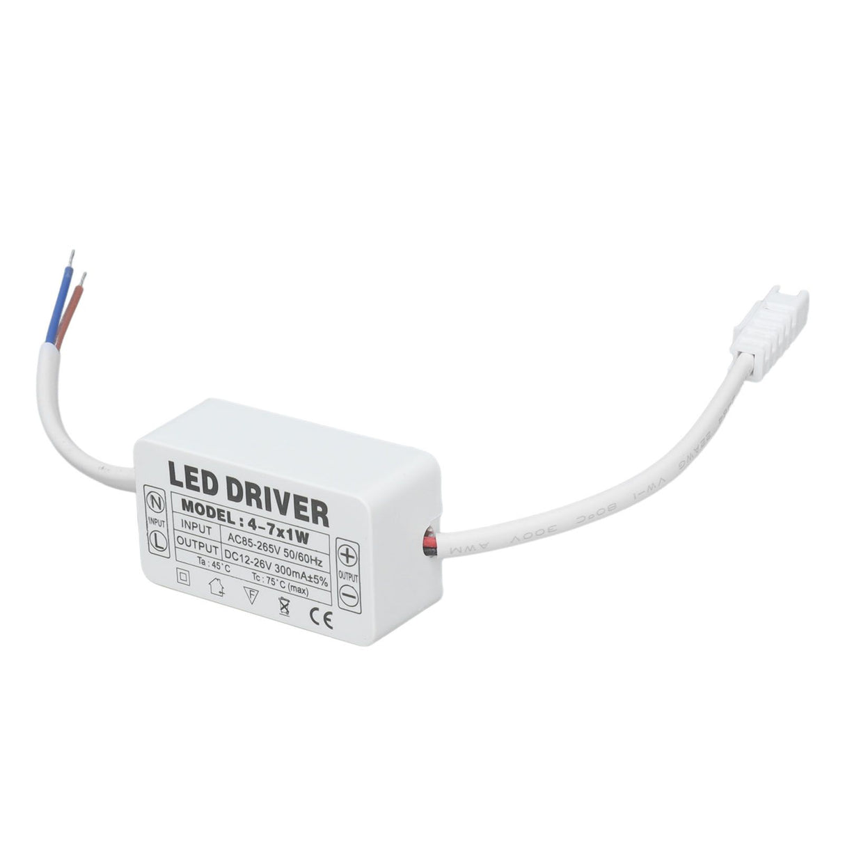 4‑7X1W LED Driver Constant Current 300mA Input AC85‑265V Output DC12‑26V Power Supply Transformer