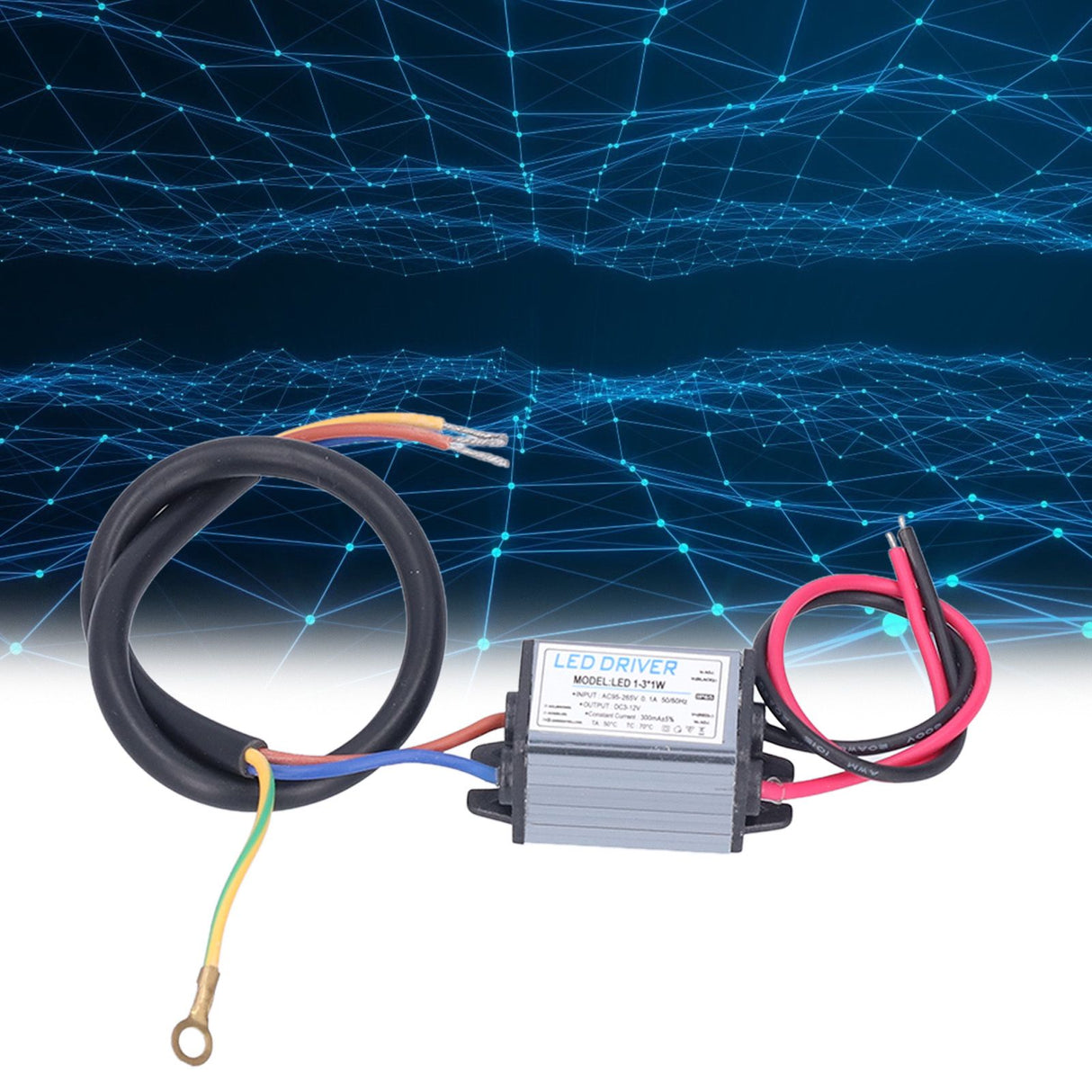 LED Driver DC3‑12V 300mA Constant Voltage Lamp Transformer Power Supply Driver AC95‑265V