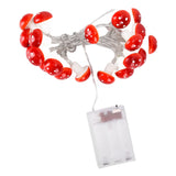 LED Light String 7.2ft 20 Red Muschroom Dedor LED String Light for Christmas Indoor Outdoor Decoration - Close-Up Angle