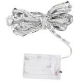 Ribbon String Lights 40LED Decorative Light Strings for Festival Holiday Party Decoration Battery Operated - 45-Degree Angle