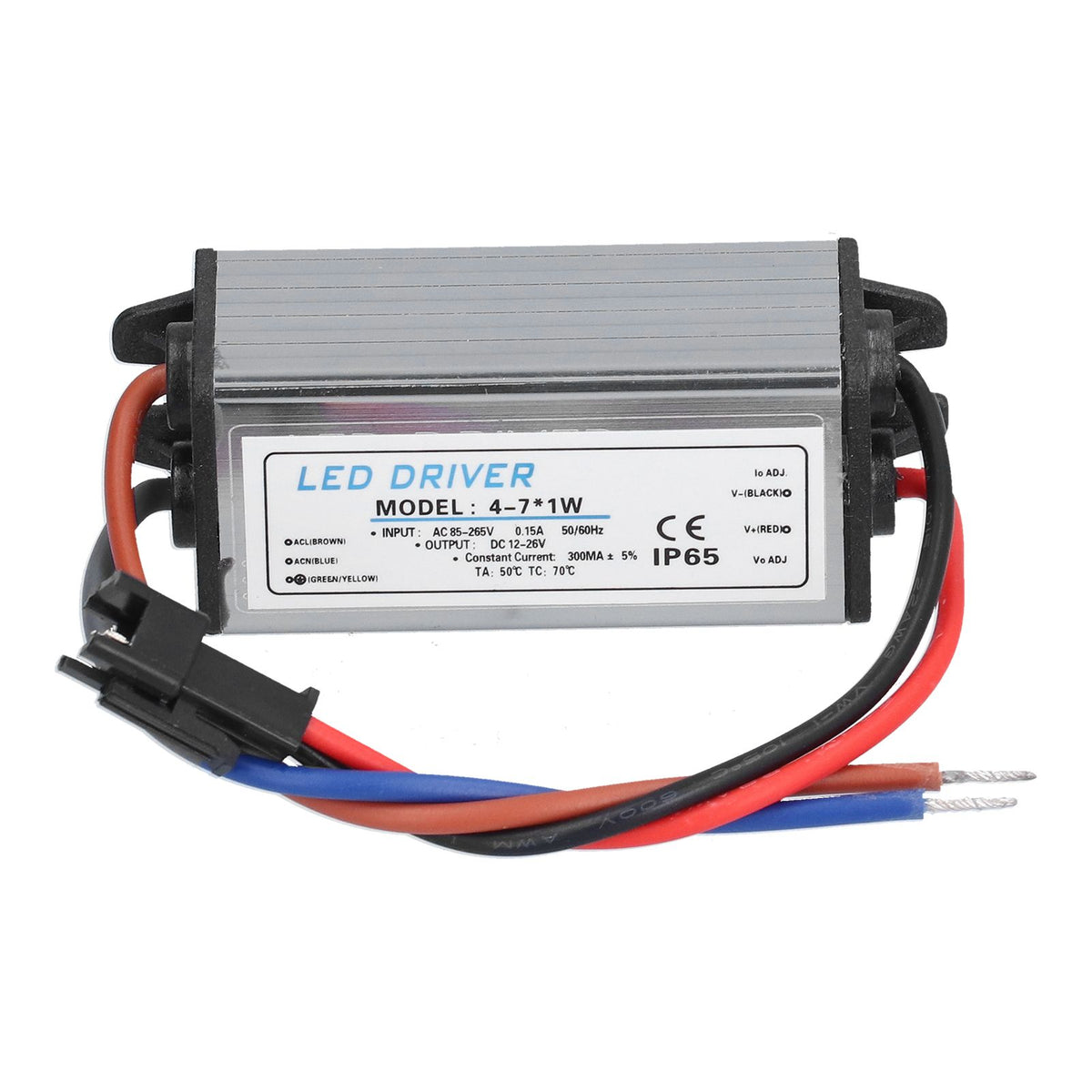 LED Driver IP65 Waterproof Over Temperature Protection Aluminum Housing Constant Current LED Drive
