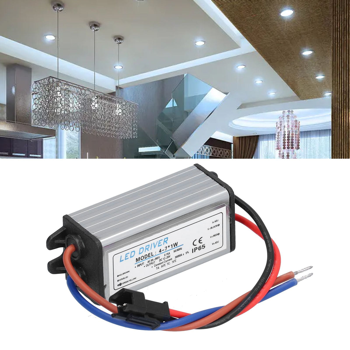 LED Driver IP65 Waterproof Over Temperature Protection Aluminum Housing Constant Current LED Drive
