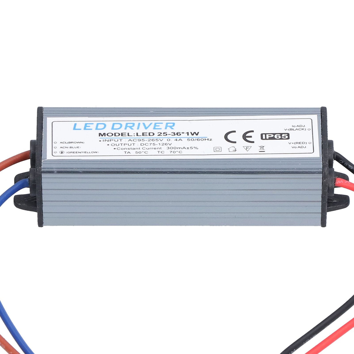 LED Driver Light Transformer DIY Lamp Driving Power Supply AC95‑265V DC75‑126V 25‑36x1W 300mA