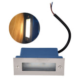 Step Lights Waterproof Stainless Steel Rectangle Landscape Staircase Lights for Indoor Outdoor 110‑220V