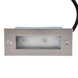 Step Lights Waterproof Stainless Steel Rectangle Landscape Staircase Lights for Indoor Outdoor 110‑220V