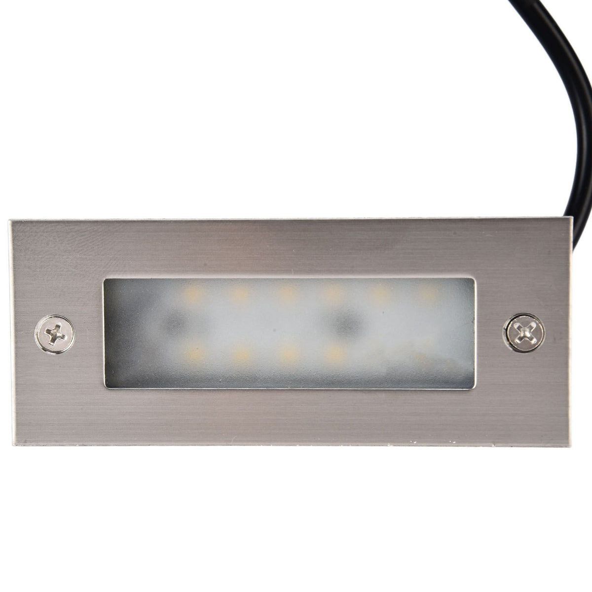 Step Lights Waterproof Stainless Steel Rectangle Landscape Staircase Lights for Indoor Outdoor 110‑220V