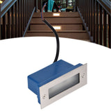 Step Lights Waterproof Stainless Steel Rectangle Landscape Staircase Lights for Indoor Outdoor 110‑220V