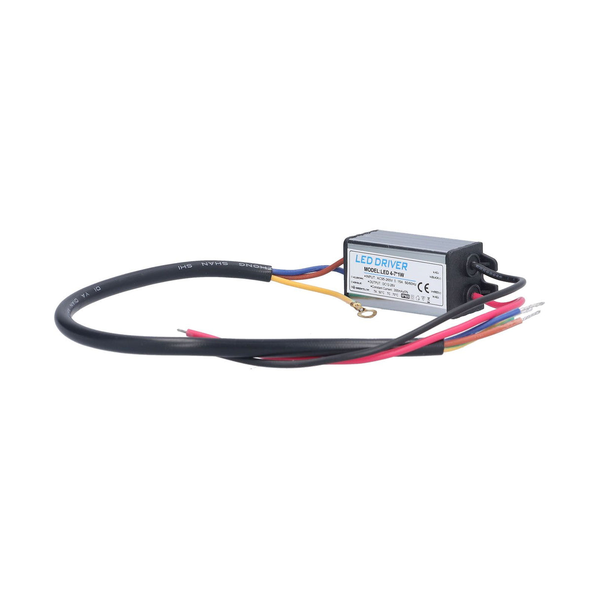 LED Driver AC 95‑265V to DC 12‑26V 300mA Power Supply Lighting Transformer IP65 Protection