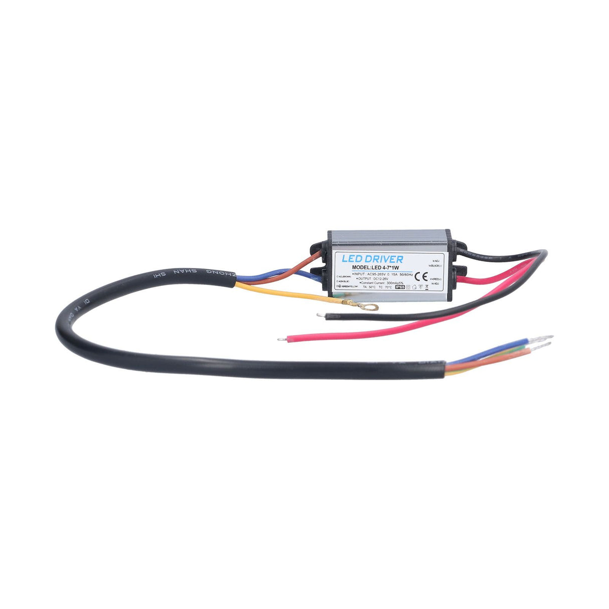 LED Driver AC 95‑265V to DC 12‑26V 300mA Power Supply Lighting Transformer IP65 Protection
